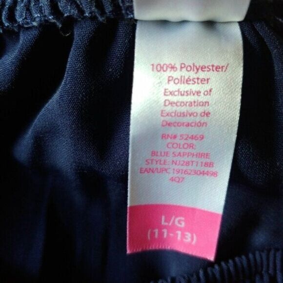 Sapphire Blue Lace Edge Ruffle Top  - Picture 6 of 8